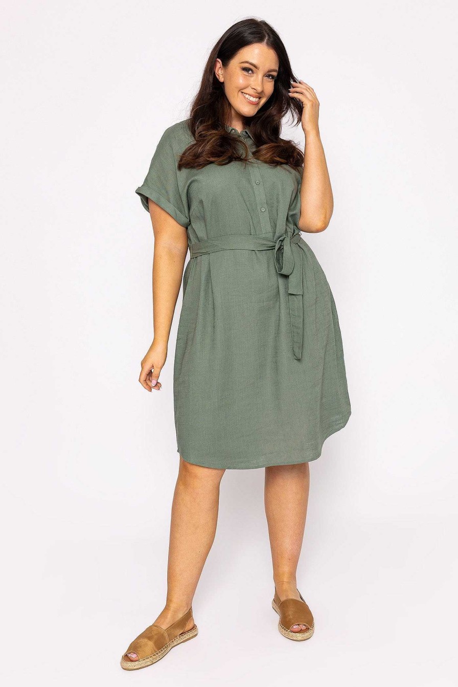 Dresses & Jumpsuits | Vero Moda Curve Curve - Lailah Shirt Dress In Khaki