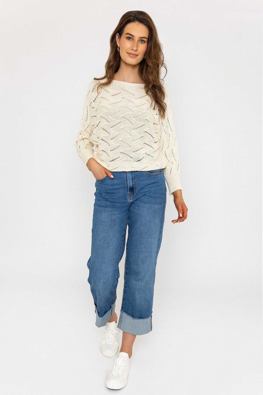 Tops & Blouses | Pala D'Oro White Woven Knit