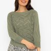 Tops & Blouses | Pala D'Oro Khaki Woven Knit