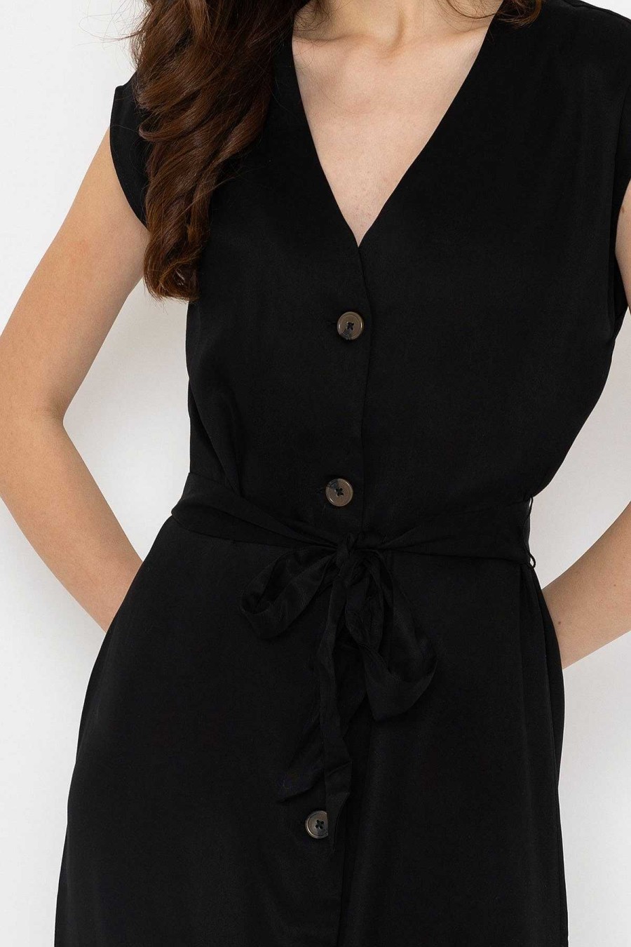 Dresses & Jumpsuits | B.Young Byilini Black Midi Dress