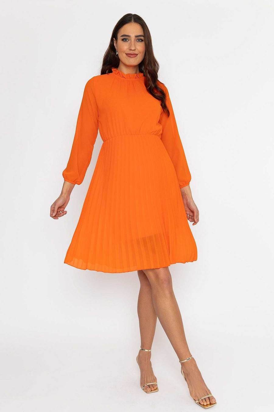 Dresses & Jumpsuits | Pala D'oro Ella Knee Length Dress In Orange