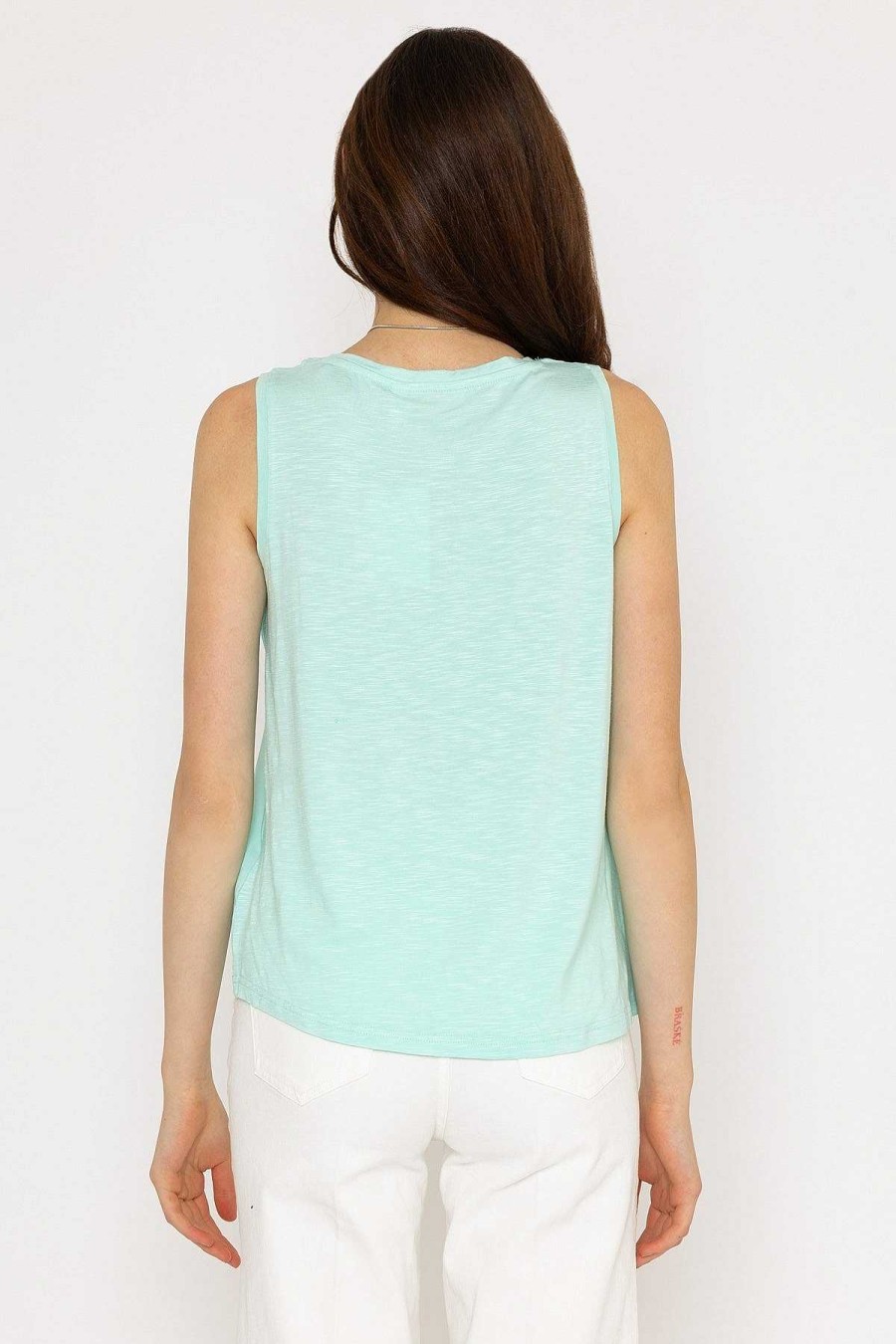 Tops & Blouses | B.Young Bysilti Aqua Blue Sleeveless Top