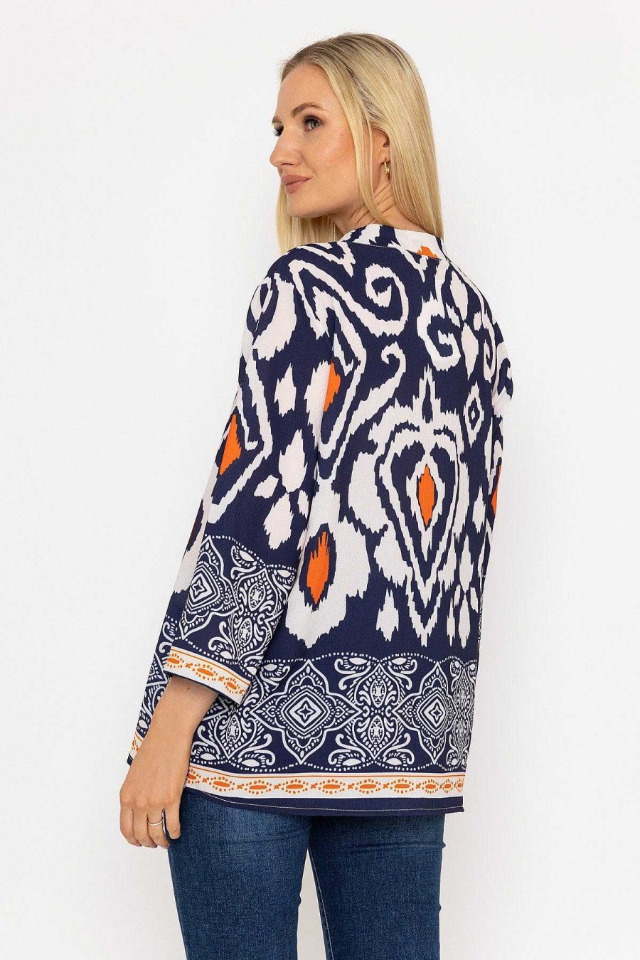 Tops & Blouses | Pala D'oro Olivia Top In Navy Print