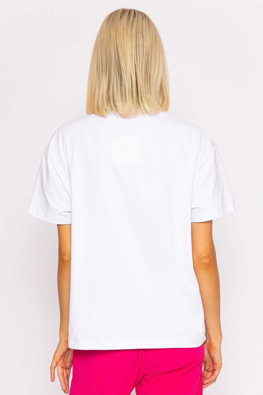 Tops & Blouses | Pala D'oro Flamingo Printed T-Shirt In White