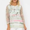 Tops & Blouses | Voulez Vous Sage Printed Dovore Top