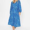 Dresses & Jumpsuits | Pala D'oro Sinead Midi Dress In Blue Print