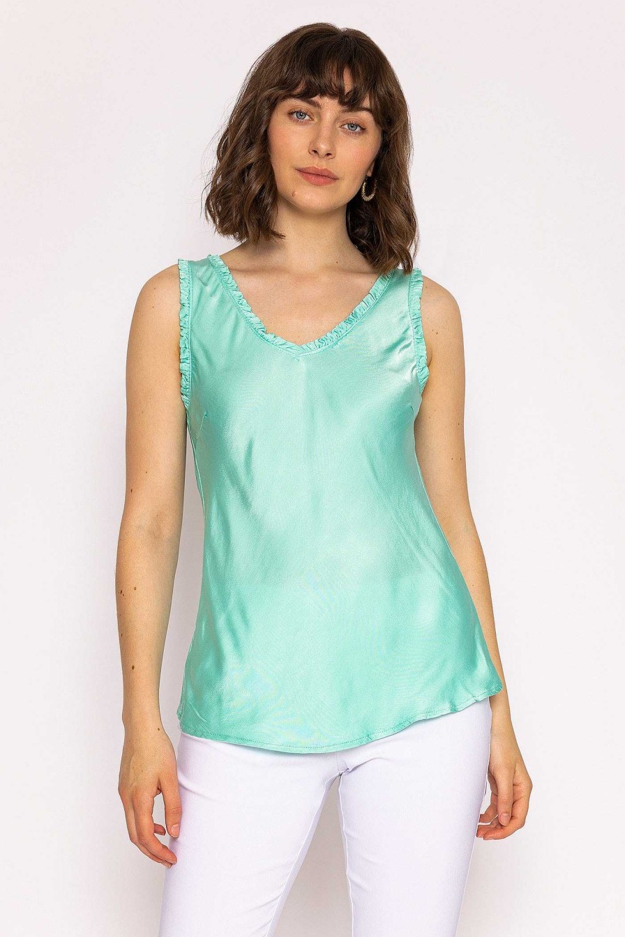 Tops & Blouses | Rowen Avenue Satin Cami In Mint