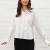 Tops & Blouses | Pala D'oro Sport White Embellished Shirt