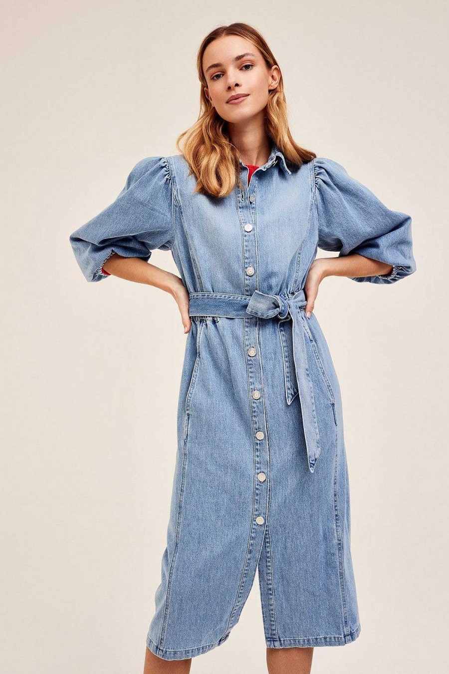 Dresses & Jumpsuits | Cks Fashion Ivorys Midi Denim Dress