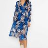 Dresses & Jumpsuits | Pala D'oro Shauna Midi Dress In Blue Print