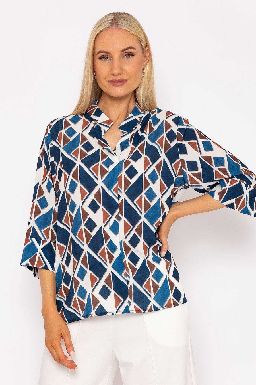 Tops & Blouses | Pala D'oro Gina Blouse In Navy