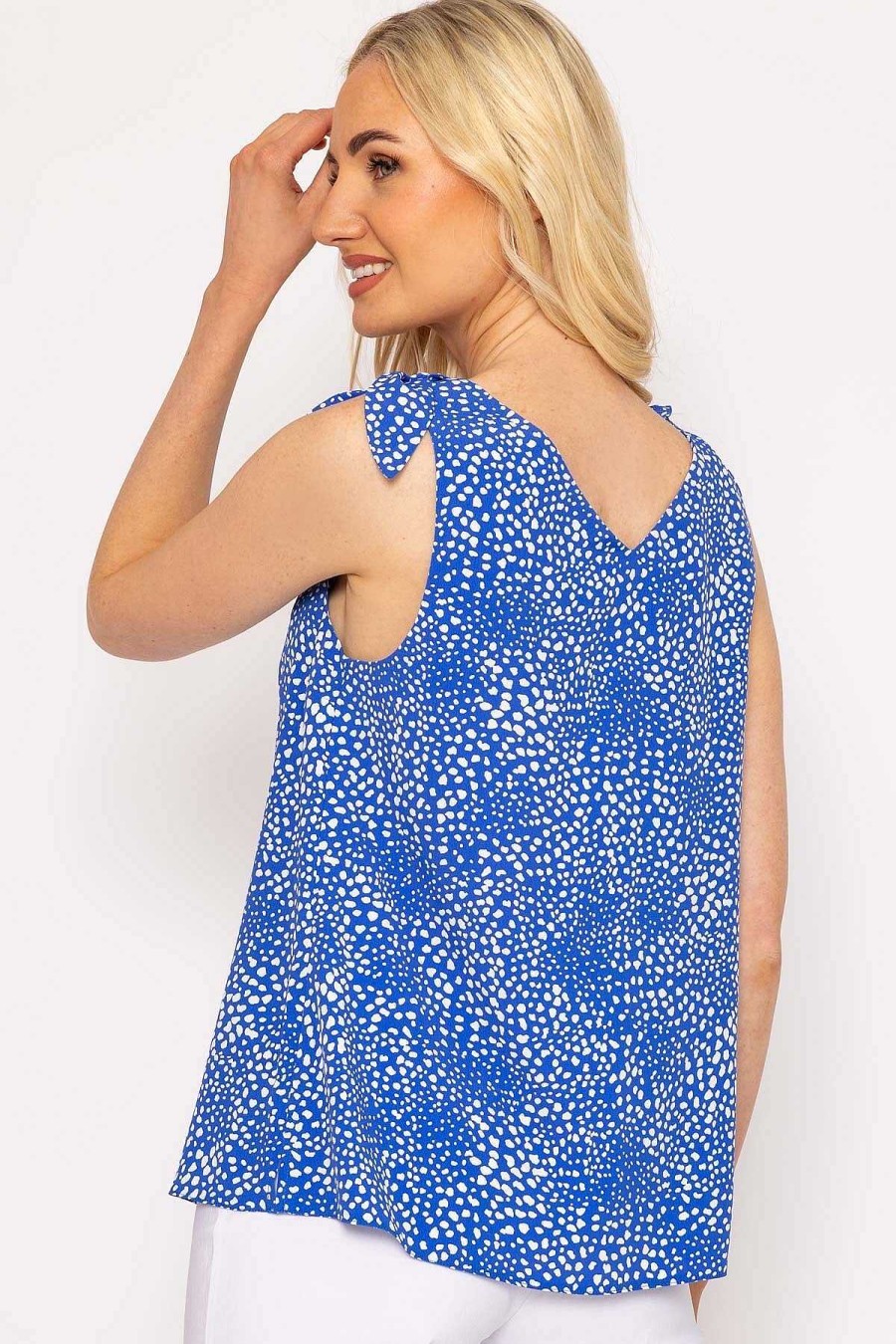 Tops & Blouses | Rowen Avenue Blue Tie Shoulder Top