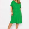 Dresses & Jumpsuits | Ulla Popken Green Viscose Dress