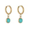 Boxed Gifts | Knight & Day Turquoise Hoop Earrings