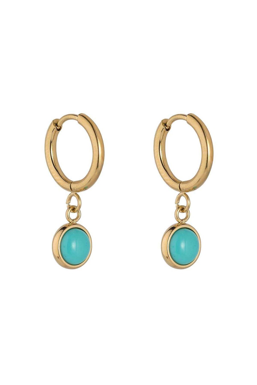 Boxed Gifts | Knight & Day Turquoise Hoop Earrings