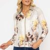 Tops & Blouses | Kalisson Printed Shirt Blouse In Beige