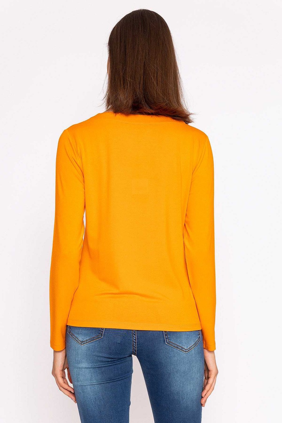 Tops & Blouses | Kelly & Grace Weekend Boat Neck Top In Orange