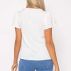 Tops & Blouses | Kelly & Grace Weekend White Lace Trim Top