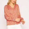 Tops & Blouses | Rowen Avenue Geo Print Blouse In Red