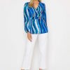 Tops & Blouses | Pala D'oro Blue Peplum Top