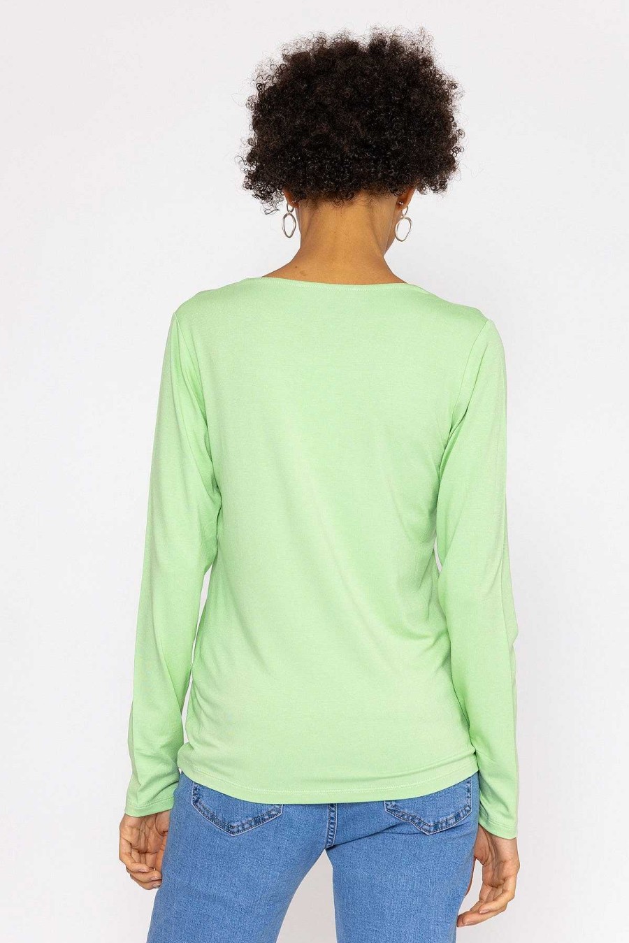 Tops & Blouses | Kelly & Grace Weekend Scoop Neck Tee In Mint