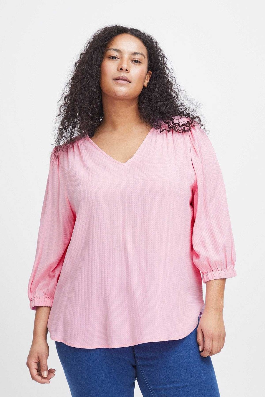 Tops & Blouses | Simple Wish Pink Viscose Top