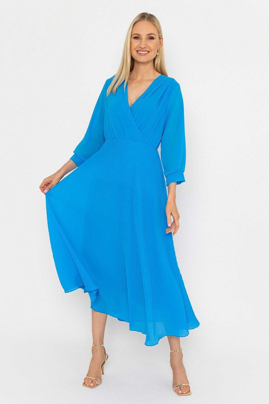 Dresses & Jumpsuits | Pala D'oro Blue Hannah Midi Dress