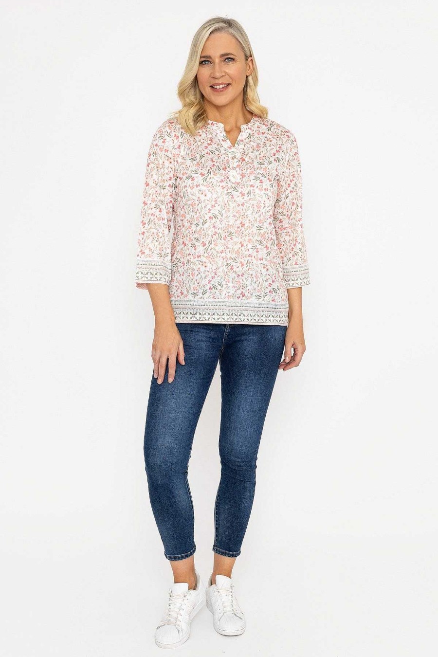 Tops & Blouses | Voulez Vous Pink Printed Plaquet Top