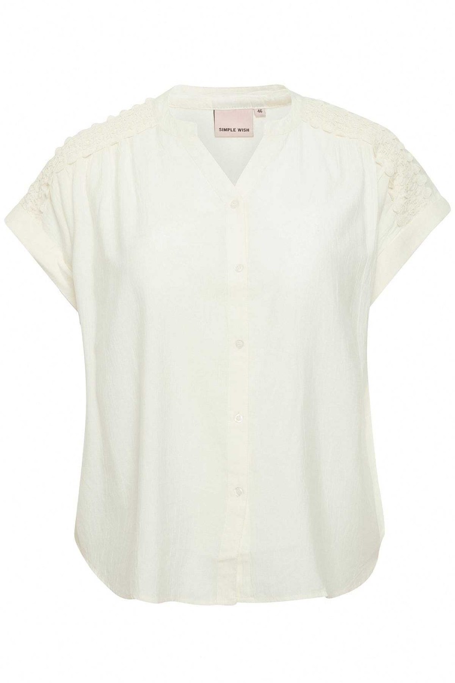 Tops & Blouses | Simple Wish Viscose Short Sleeved Top