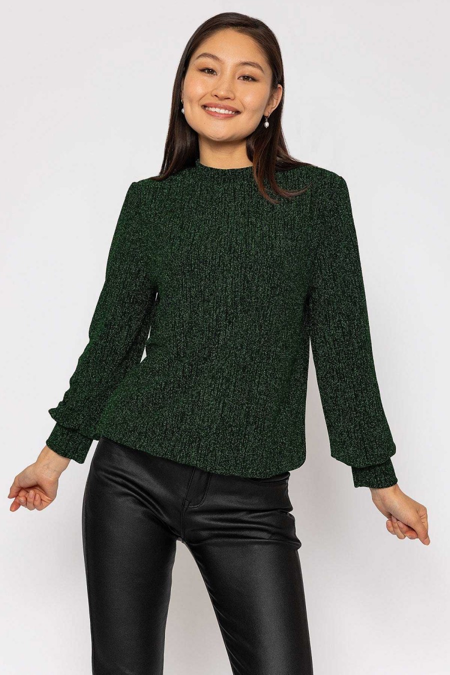 Tops & Blouses | Pala D'oro Sparkle Top In Green