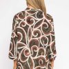 Tops & Blouses | Pala D'oro Olivia Top In Khaki Print