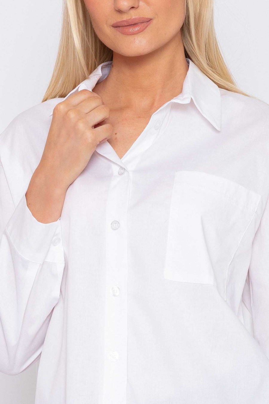 Tops & Blouses | Rowen Avenue Poplin Shirt In White