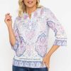 Tops & Blouses | Voulez Vous Printed Plaquet Top In Pink