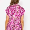 Tops & Blouses | Pala D'oro Short Sleeve Lola Top In Pink Print