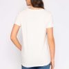 Tops & Blouses | Kelly & Grace Weekend V Neck Tee In Ecru