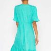 Dresses & Jumpsuits | Rowen Avenue Betty Midi Dress In Aqua Print