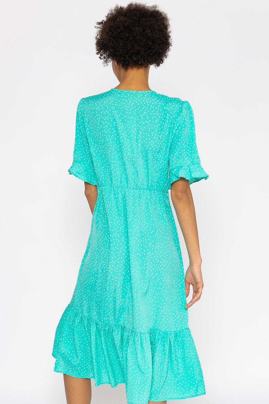 Dresses & Jumpsuits | Rowen Avenue Betty Midi Dress In Aqua Print