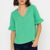 Tops & Blouses | Rowen Avenue Button Blouse In Green