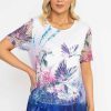 Tops & Blouses | Voulez Vous Printed Double Layer Printed Mesh Top