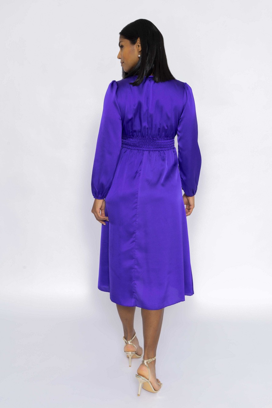 Dresses & Jumpsuits | Pala D'oro Veronica Midi Dress In Purple