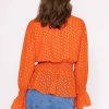 Tops & Blouses | Rowen Avenue Gold Detail Wrap Top In Coral