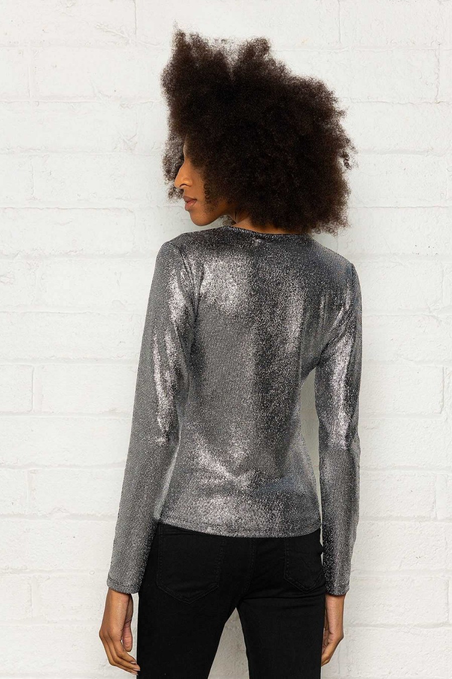 Tops & Blouses | Pala D'oro Sport Luxx Top In Silver