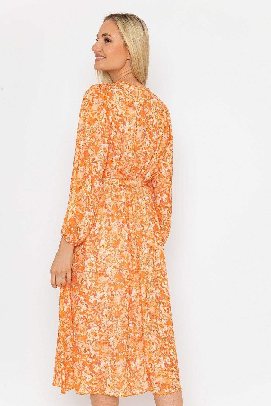 Dresses & Jumpsuits | Pala D'oro Sinead Midi Dress In Orange