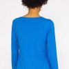 Tops & Blouses | Kelly & Grace Weekend Scoop Neck Tee In Cobalt