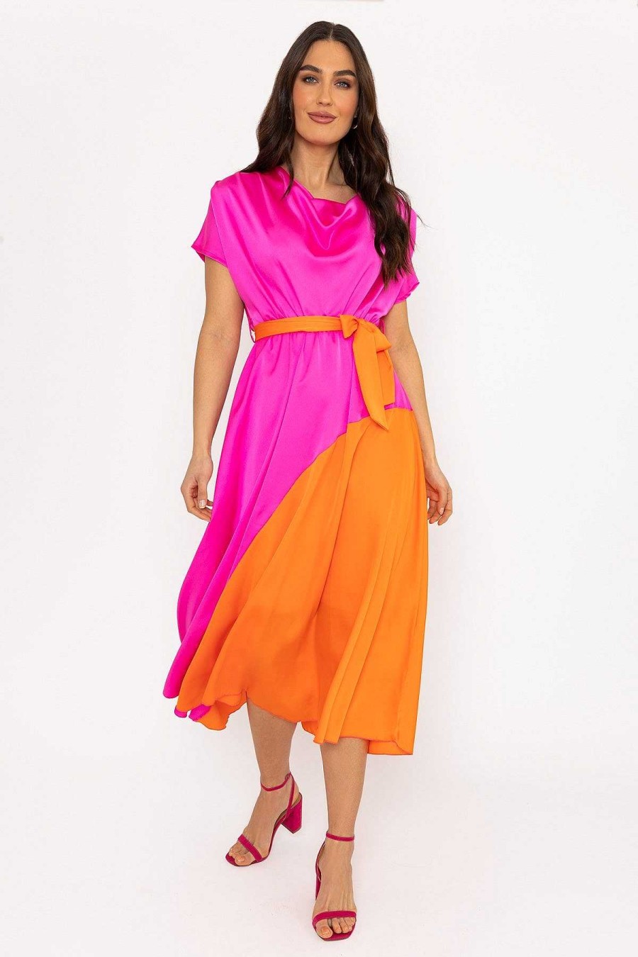 Dresses & Jumpsuits | Pala D'oro Gigi Midi Dress In Pink