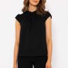 Tops & Blouses | J'aime la Vie Short Cap Sleeve Top In Black