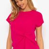 Tops & Blouses | Kelly & Grace Weekend Pink Side Ruched Detail Top