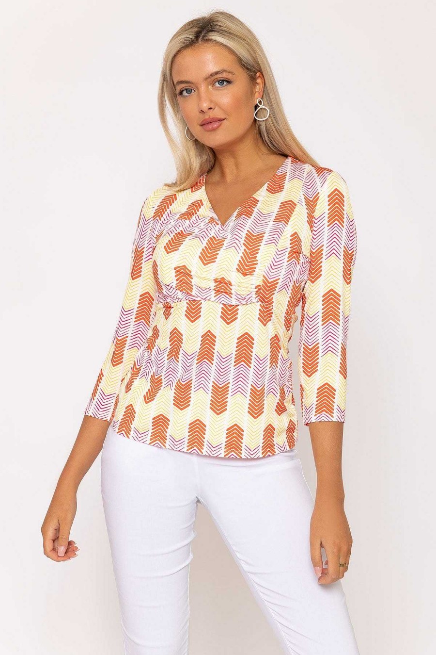 Tops & Blouses | Rowen Avenue Printed Red Jersey Top