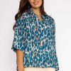 Tops & Blouses | Pala D'oro Olivia Top In Teal Print