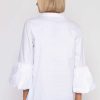 Tops & Blouses | Pala D'oro White Balloon Cuff Shirt